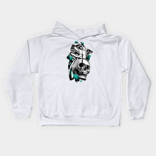 dog and skull Kids Hoodie